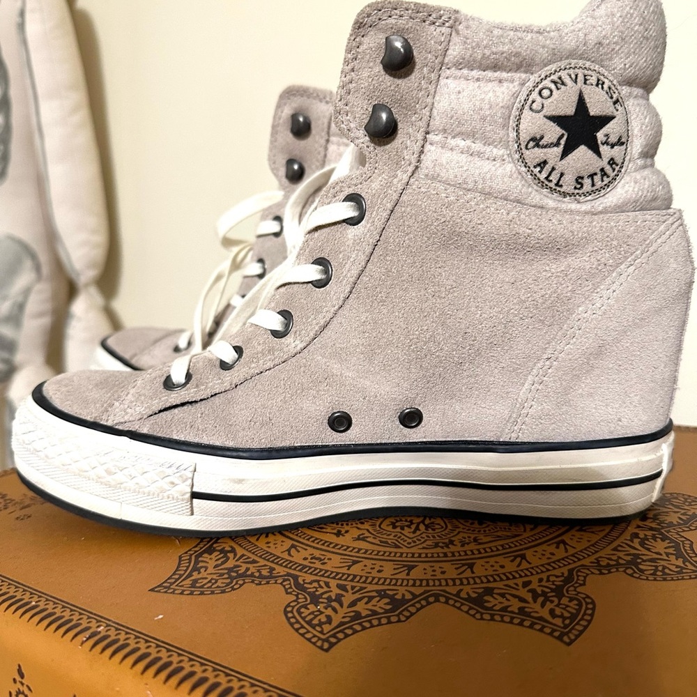 Converse Suede Wedge Hi-Tops